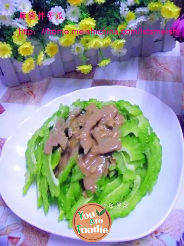[summer-cold-dishes]-bitter-gourd-with-sesame-paste