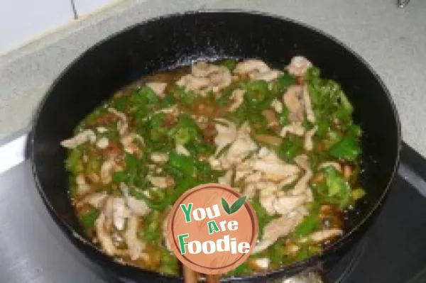 Sauteed Shredded Pork with Green Pepper
