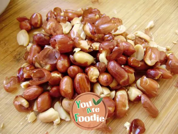 Home style cold dish -- vinegar spinach peanuts