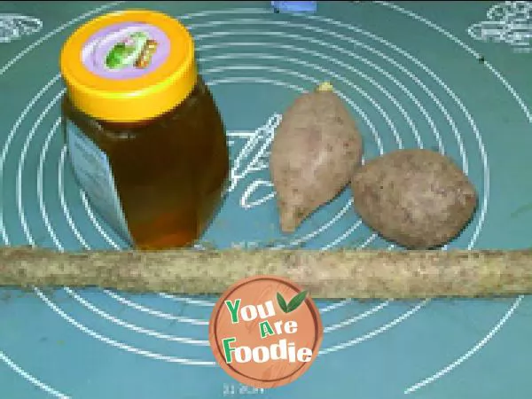 Honey purple potato yam roll