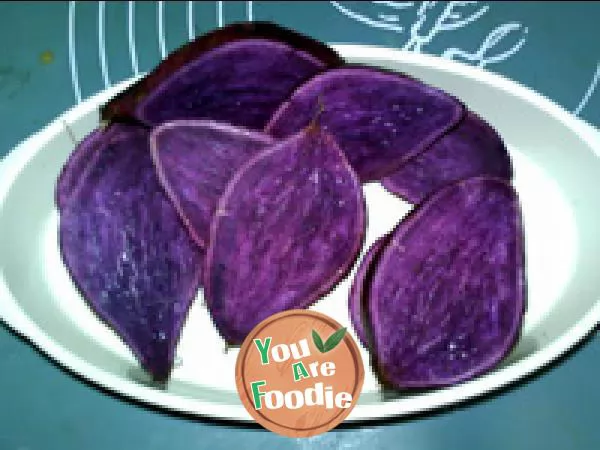 Honey purple potato yam roll