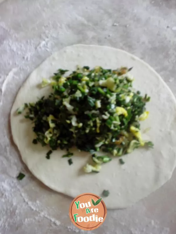 Leek pancake