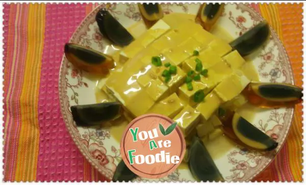 Tofu with Preserved Eggs