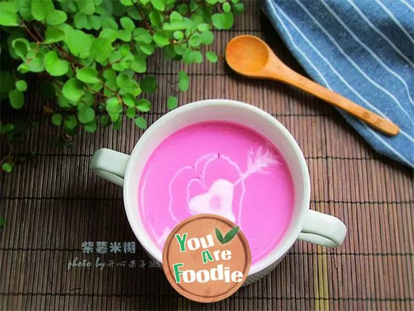 Purple potato rice paste