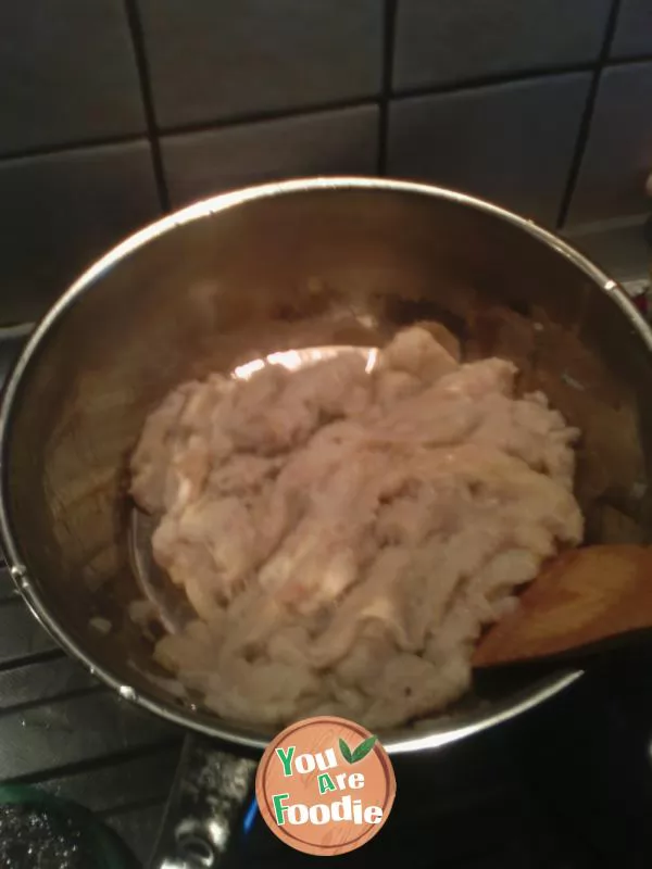 Sweet potato flour and potato dumplings