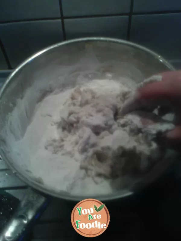 Sweet potato flour and potato dumplings