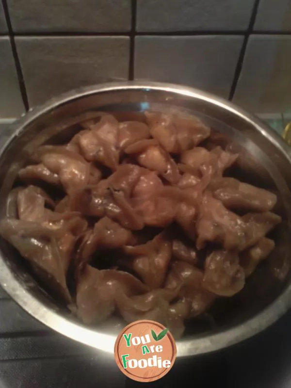 Sweet potato flour and potato dumplings