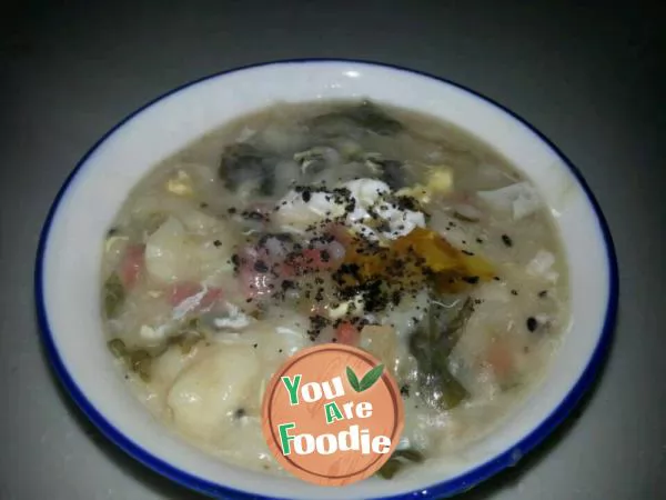 Milk pimple soup