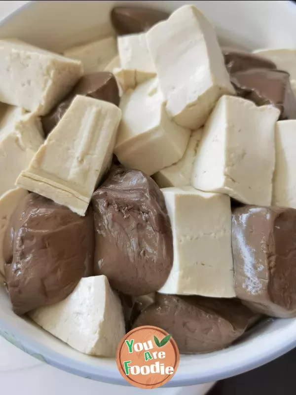 Duck blood tofu casserole