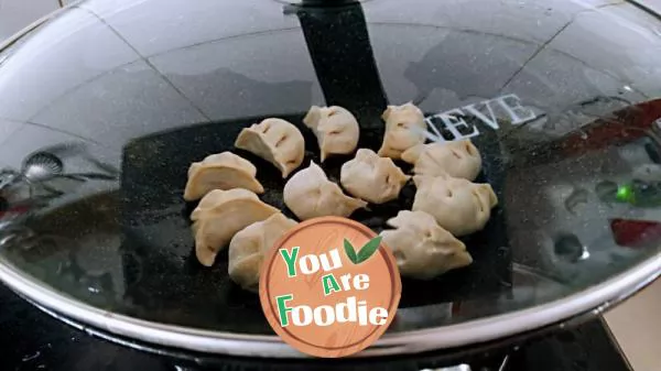 Fried dumplings with leek and meat