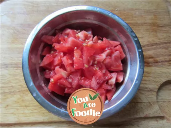 Tomato golden needle and egg soup
