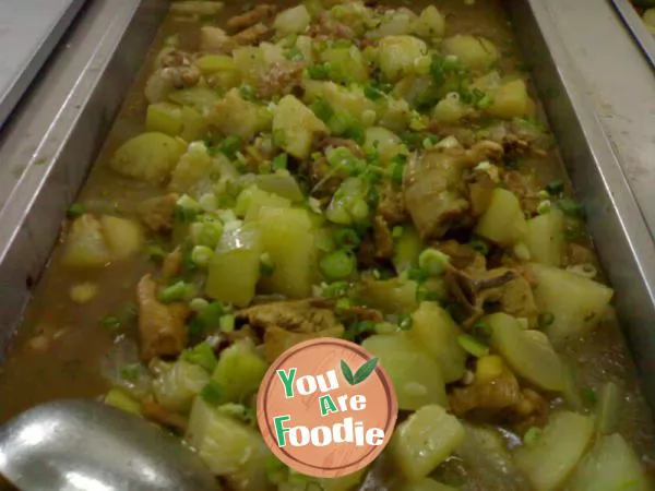 Boiled chicken with Chieh qua
