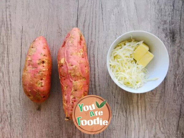 Baked Sweet Potato with Cheese