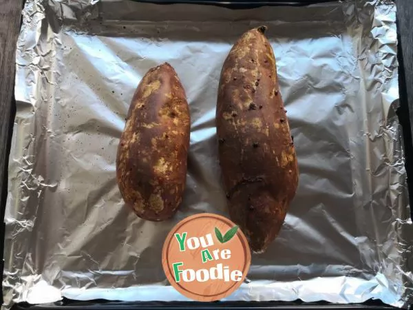 Baked Sweet Potato with Cheese