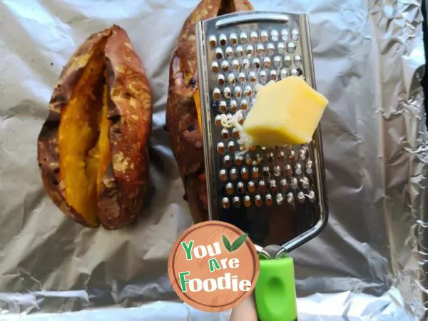 Baked Sweet Potato with Cheese