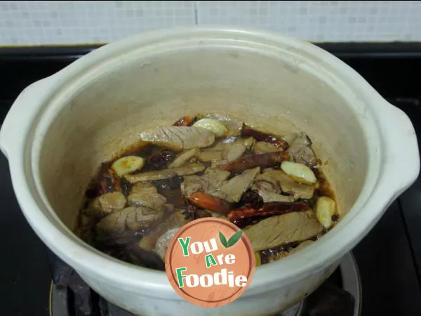 Mutton with mixed vegetables
