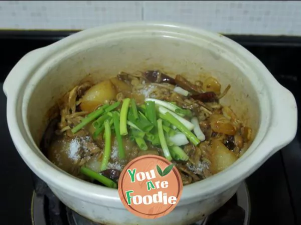 Mutton with mixed vegetables