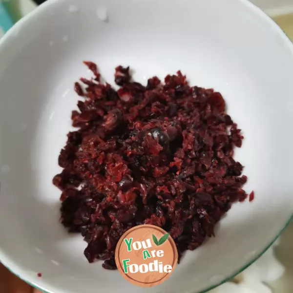 Cranberry burger, a holiday snack!