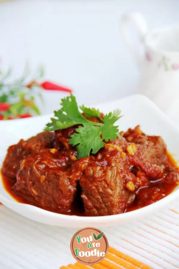 Stewed beef with tomato