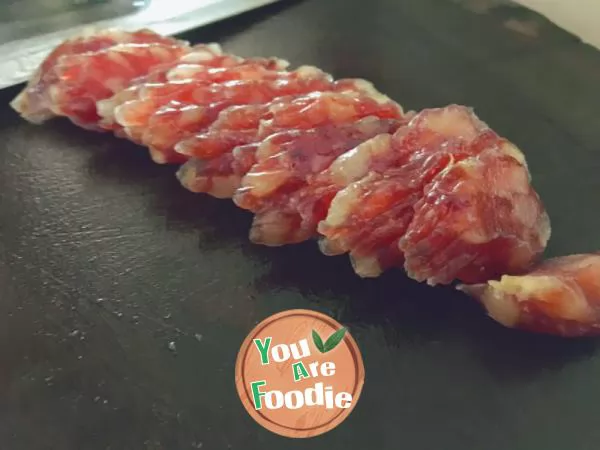 Rice with preserved pork and carrots