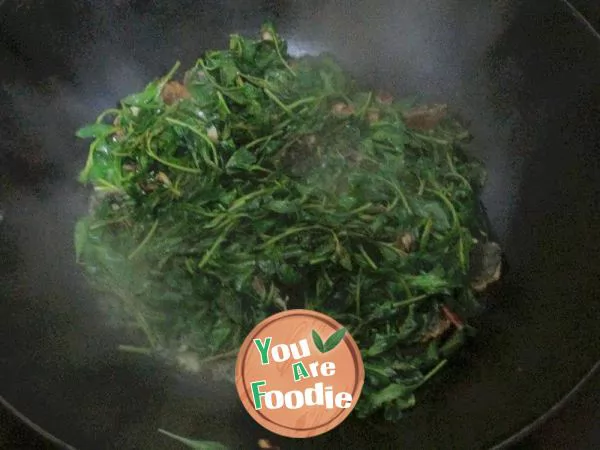 Chinese wolfberry leaves in soup