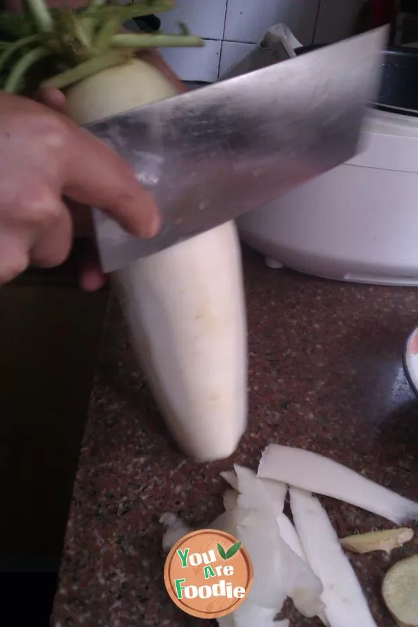 Steamed white radish