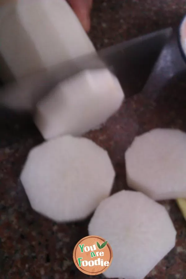 Steamed white radish