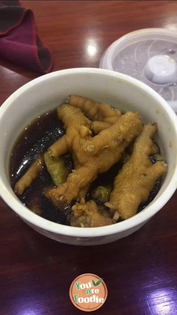 Pickled chicken feet