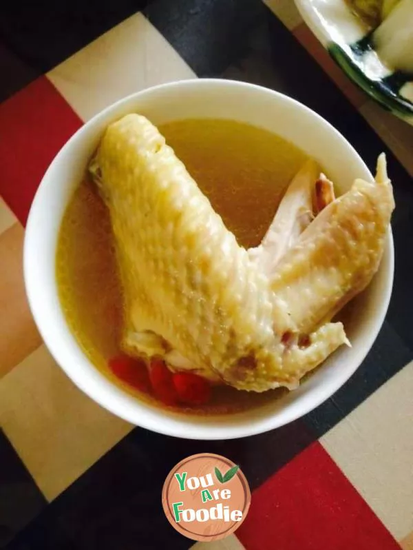 Plain chicken soup