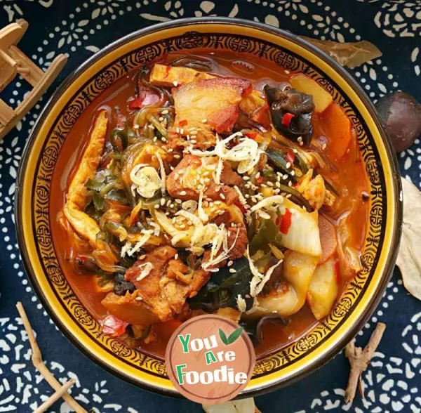 Stewed with five flowers