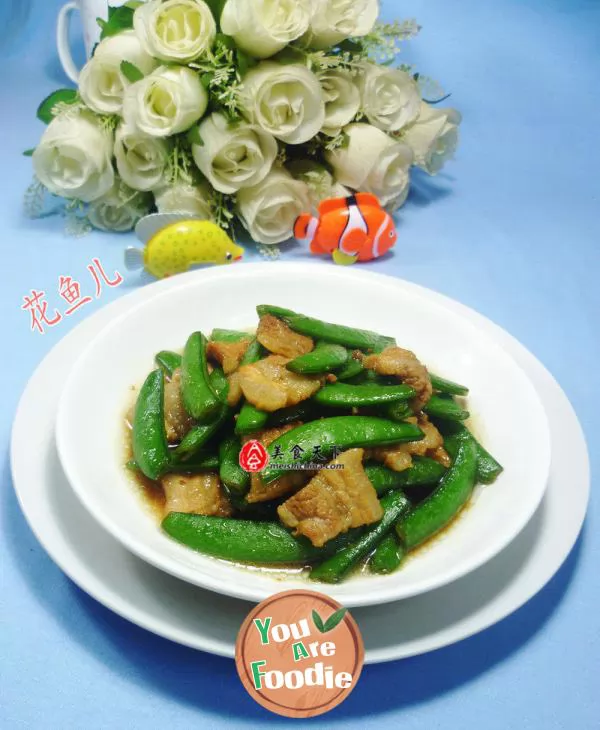 Fried-sweet-beans-with-streaky-pork