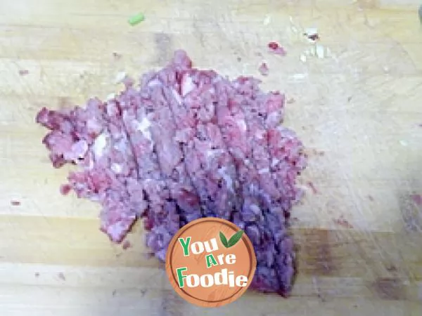 Minced beef with green beans
