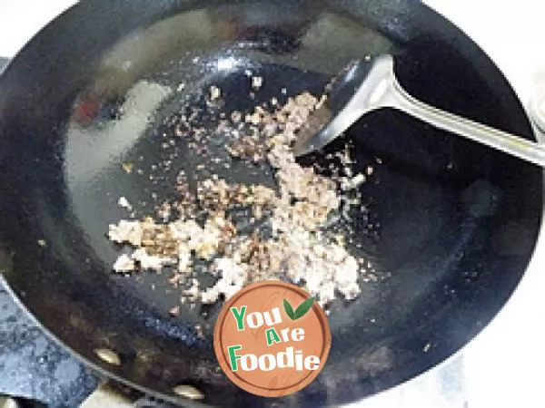 Minced beef with green beans