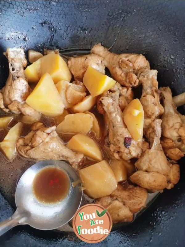 Stewed chicken wing root