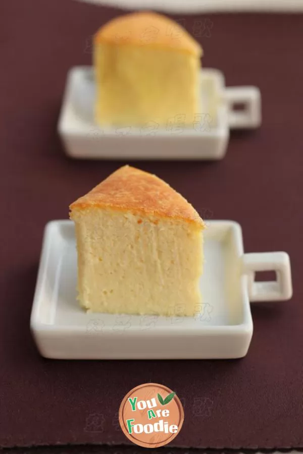 Small changes make high calorie cake easy to eat - [bean dregs heavy cheese cake]