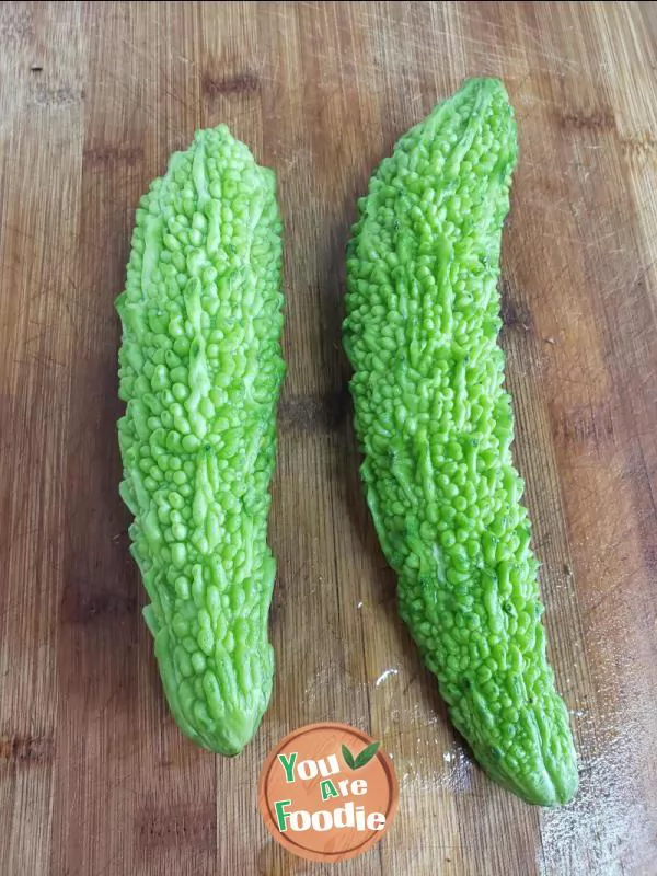 Bitter gourd stuffed meat