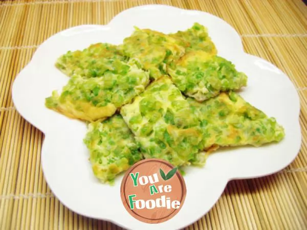 Fried egg with bitter gourd