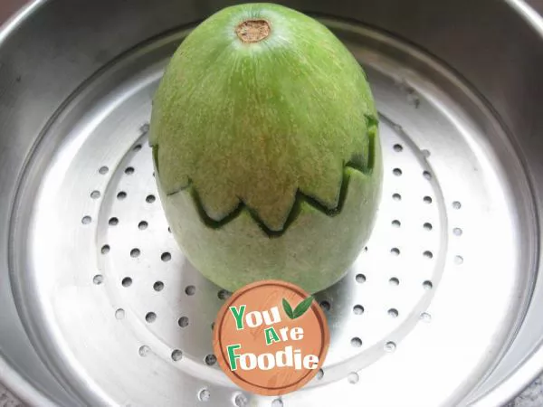 Brain strengthening and anti-aging melon five fruit soup cup