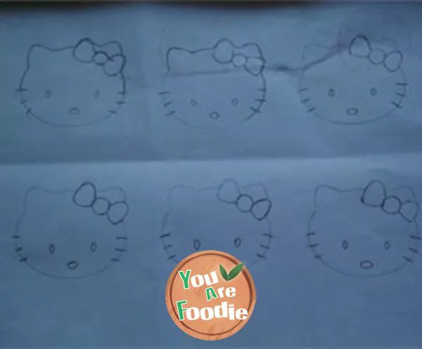 Hello Kitty cream cake roll