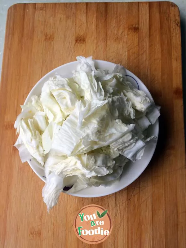 Fried meat with Chinese cabbage and vermicelli