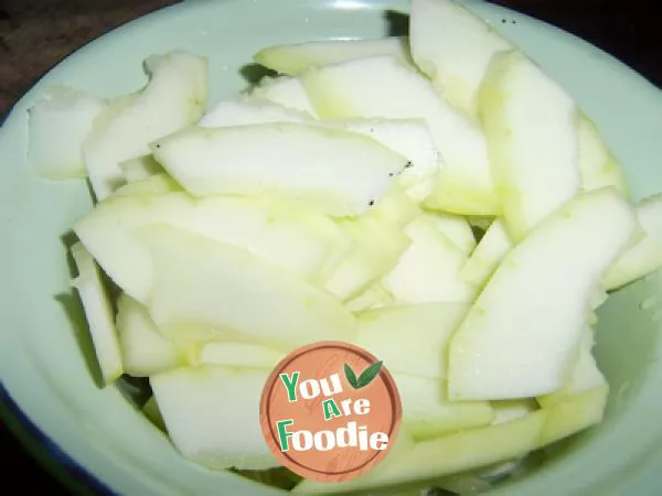 Simple delicacy -- fried pork slices with zucchini