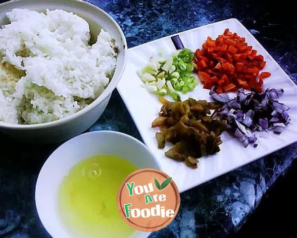 Fried rice with preserved mustard