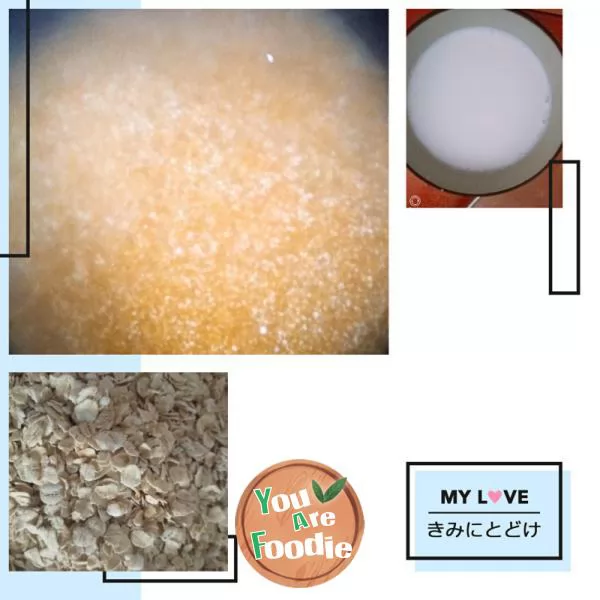 Health care series - milk corn porridge