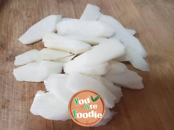 Fried agaric with Chinese yam