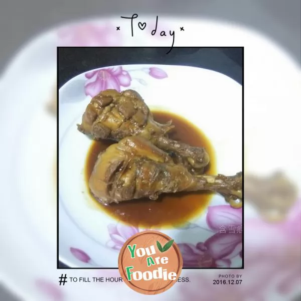 Licorice chicken leg