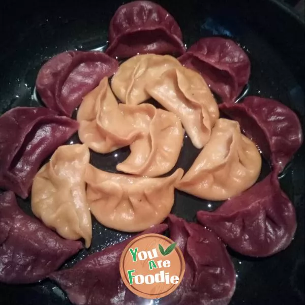 Color fried dumplings