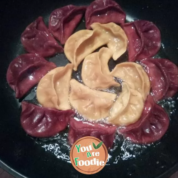 Color fried dumplings