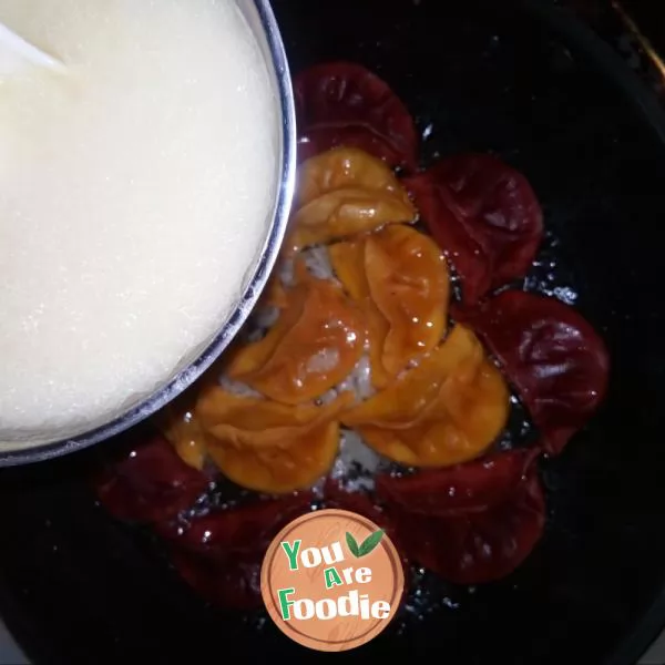 Color fried dumplings