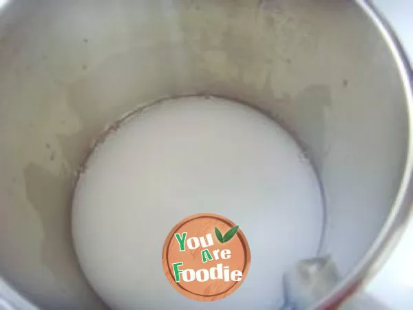 Milk flavored cereals paste