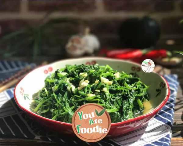 Stir fried pea sprouts